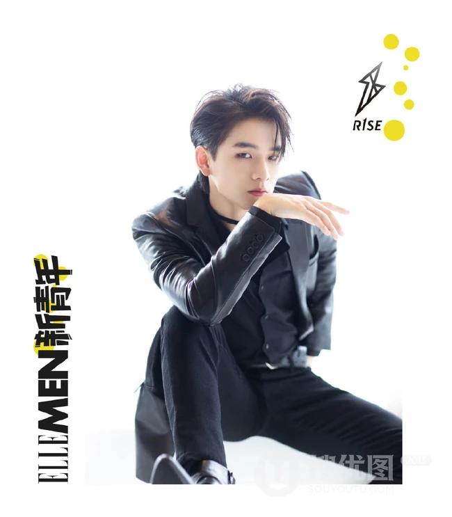 新青年晒出9位明星帅哥样片，全黑色look的9位明星帅哥，超有范