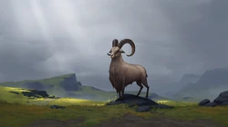 高清创意的森林中的凶猛野兽等插画壁纸