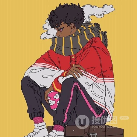 混迹于街头的少年插画头像，精选男生霸气冷酷颓废高冷范qq头像图片