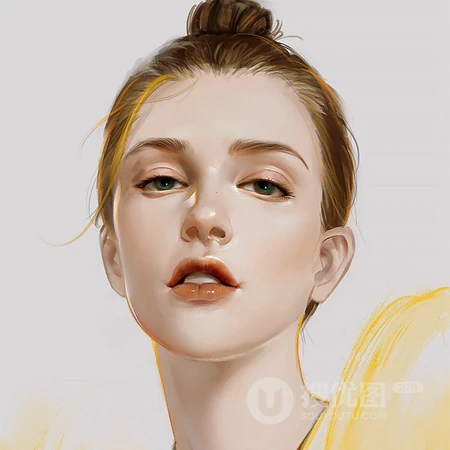 唯美写实动漫插画女头，时尚漂亮的都市女郎头像图片