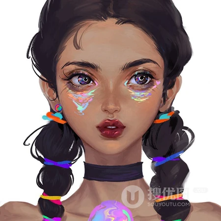 唯美写实动漫插画女头，时尚漂亮的都市女郎头像图片