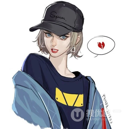唯美写实动漫插画女头，时尚漂亮的都市女郎头像图片
