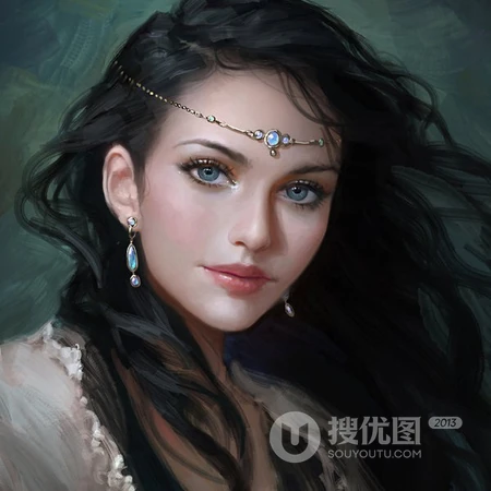 唯美写实动漫插画女头，时尚漂亮的都市女郎头像图片
