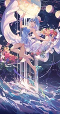 唯美动漫少女和场景插画，精选9张唯美二次元插画图片