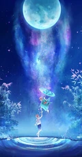 唯美动漫少女和场景插画，精选9张唯美二次元插画图片