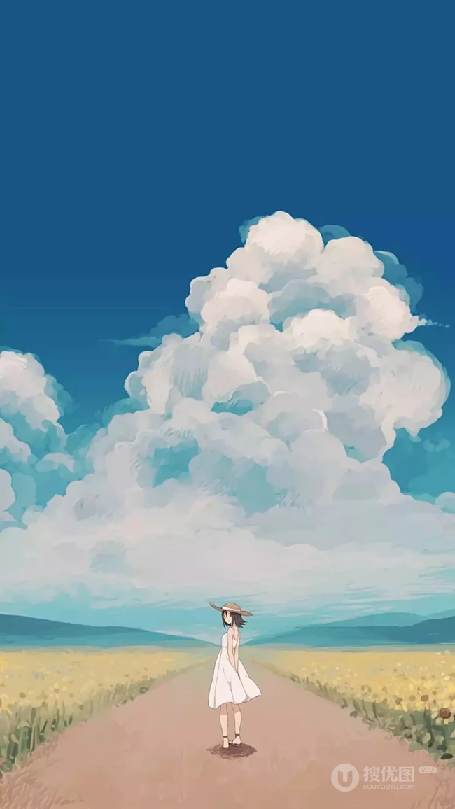 唯美动漫少女和场景插画，精选9张唯美二次元插画图片