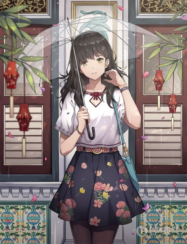 唯美动漫少女和场景插画，精选9张唯美二次元插画图片
