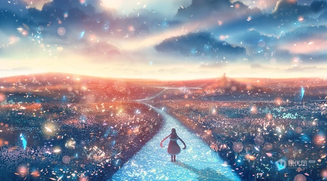 美不胜收的那些动漫场景，充满意境的唯美二次元插画图片