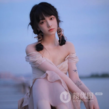 超好看仙气女生头像，湖边仙气飘飘的连衣裙女生头像套图