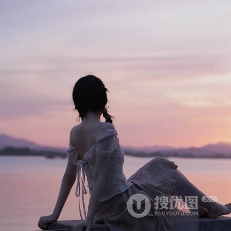 超好看仙气女生头像，湖边仙气飘飘的连衣裙女生头像套图