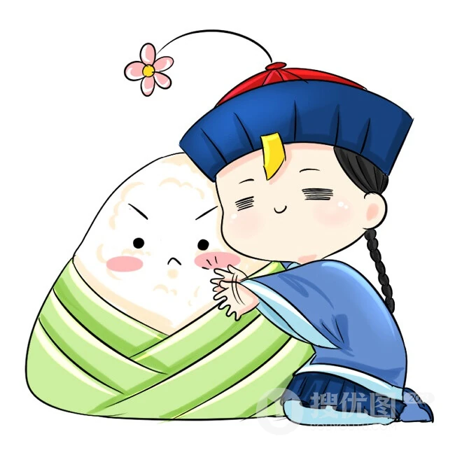 可爱的小僵尸和粽子卡通插画萌图片 第7张