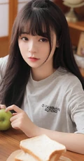 超好看的清甜长相的浅粉女生线条感小姐姐悠闲居家写真美照