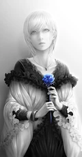 较简洁的画风，很干净的制服动漫女生手机桌面