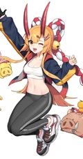 较简洁的画风，很干净的制服动漫女生手机桌面