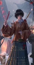 鬼刀小绿，鬼刀漫画人物绿高清手机壁纸图片