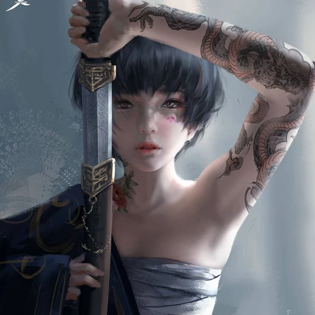 鬼刀漫画人物&ldquo;小绿&rdquo;头像女霸气冷酷无情高清图片