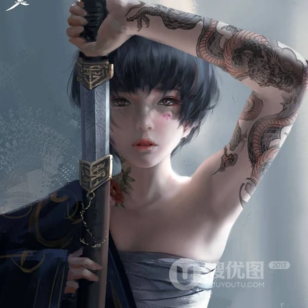 鬼刀漫画人物&ldquo;小绿&rdquo;头像女霸气冷酷无情高清图片
