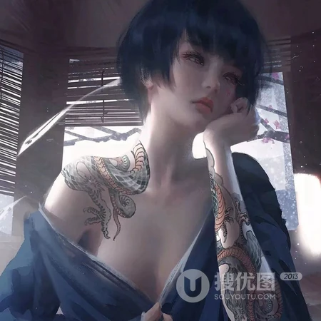 鬼刀漫画人物&ldquo;小绿&rdquo;头像女霸气冷酷无情高清图片