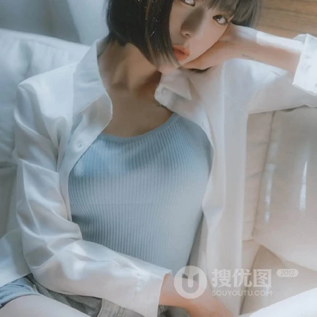 小清新短发女生头像真人图片，唯女生生写真头像套图