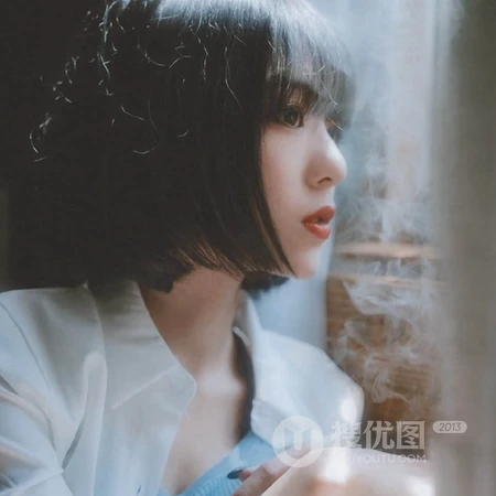 小清新短发女生头像真人图片，唯女生生写真头像套图