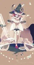 日式黑暗风格插画图片，插画师しきみ的黑童话作品