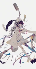 日式黑暗风格插画图片，插画师しきみ的黑童话作品