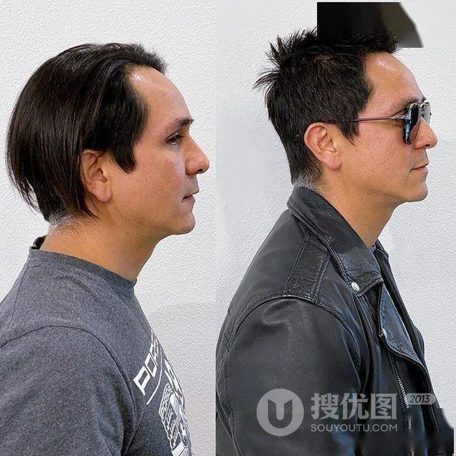 男士发型设计图片，欧美男士短发发型设计前后对比照图片 第13张