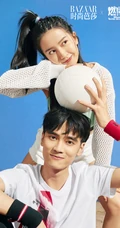 张雪迎、费启鸣《燃!沙排少女》青春运动主题官宣杂志写真大片