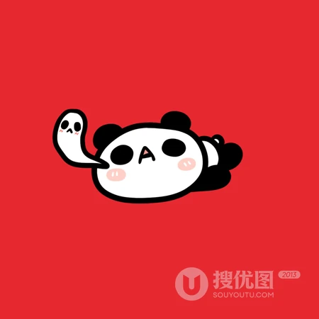 眼睛大大的可爱头像卡通熊猫图片