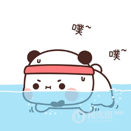 带文字搞笑可爱的卡通熊猫一二高清头像图片