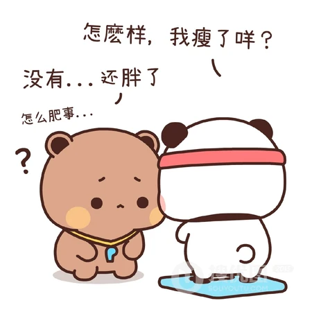 带文字搞笑可爱的卡通熊猫一二高清头像图片