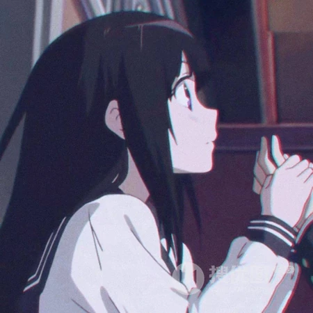 Q版创意的各类型动漫男女人物裁剪一人一半情侣头像