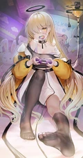 遮住一只眼睛的二次元动漫眼罩少女精选高清图片集