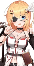 遮住一只眼睛的二次元动漫眼罩少女精选高清图片集