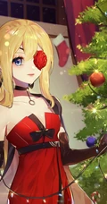 遮住一只眼睛的二次元动漫眼罩少女精选高清图片集