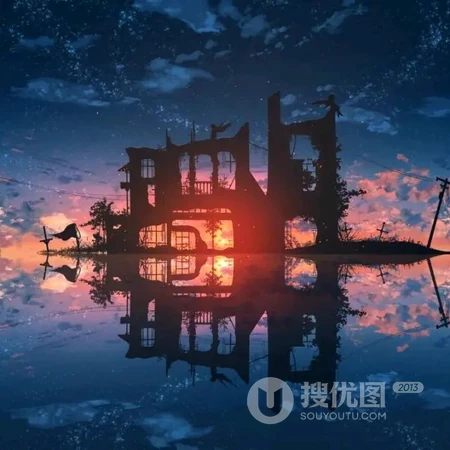 二次元头像，唯美好看的二次元场景插画手绘头像图片