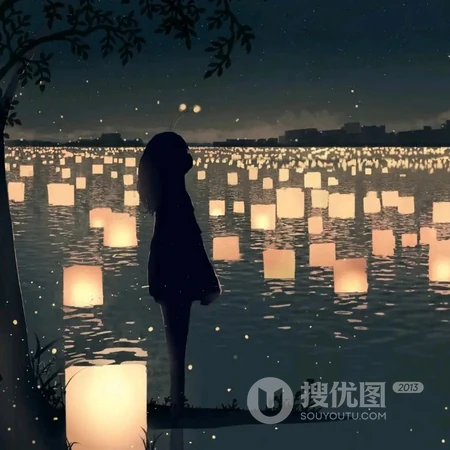 二次元头像，唯美好看的二次元场景插画手绘头像图片