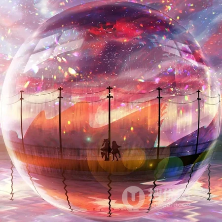 二次元头像，唯美好看的二次元场景插画手绘头像图片