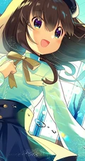 花瓶与少女，瓶子里的女孩精美二次元动漫女生高清图片