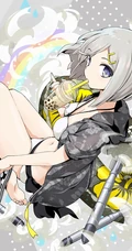 夏日清凉泳装加连帽衫装扮的二次元女生高清图片集