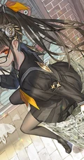 绝对领域水手服短裙二次元精美动漫马尾辫少女高清图片