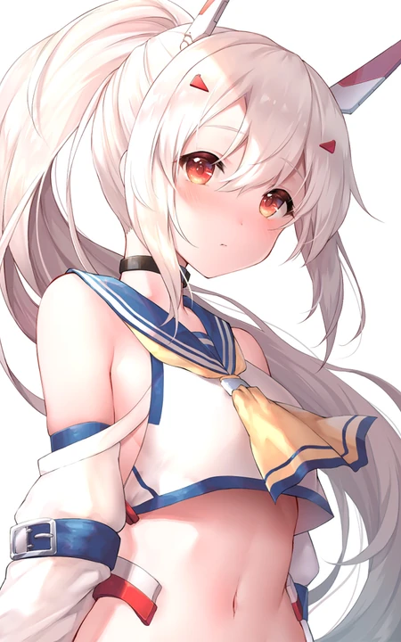 绝对领域水手服短裙二次元精美动漫马尾辫少女高清图片