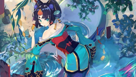日漫游戏&ldquo;阴阳师&rdquo;女性角色插画合集