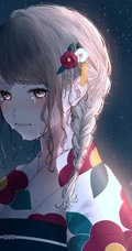 泪水汪汪的二次元动漫女生伤感伤心高清图片