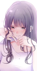 泪水汪汪的二次元动漫女生伤感伤心高清图片