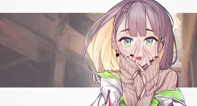 泪水汪汪的二次元动漫女生伤感伤心高清图片