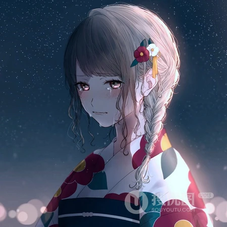 伤感女生头像，流泪的二次元少女伤感头像图片