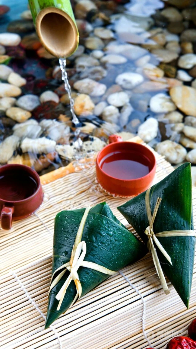 端午&middot;家粽，传统节日美食端午节粽子唯美带文字图片 第1张