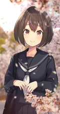 清爽短发，波波头二次元动漫少女精选图片集