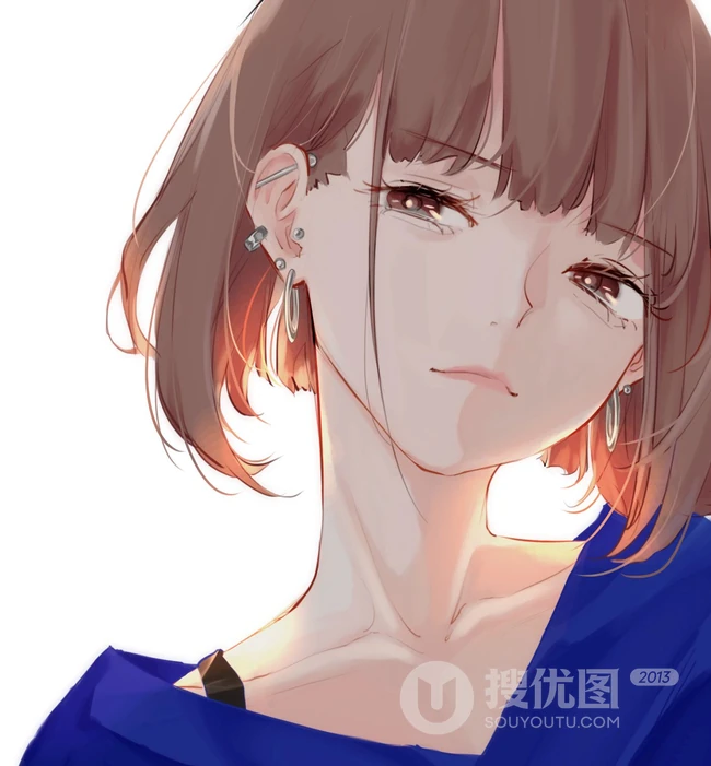 清爽短发，波波头二次元动漫少女精选图片集